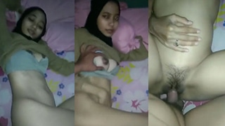 Ngewe Cewek Berhijab Gaya Menyamping Di Kamar Kos