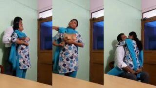Pasangan India Selatan Bercinta Liar Di Ruang Kerja