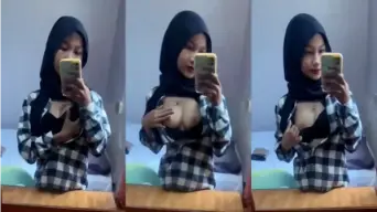 Bocil Hijab Pamer Tetek Sampe Nyebar Kemana-mana