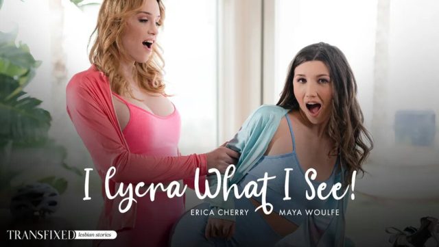 Lo Ngintip Erica Cherry Sama Maya Woulfe Pake Lycra, Kontol Pada Berdiri Semua!