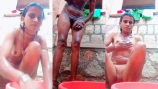 Desi Cewek Banjara Telanjang Bikin Video Mandi Panas, Goyang-goyang Basah Kuyup