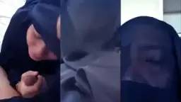 Hijab Cadar Melumat Batang, Bibir Merah Basah Kencang Hisap Sampai Keluar Air.